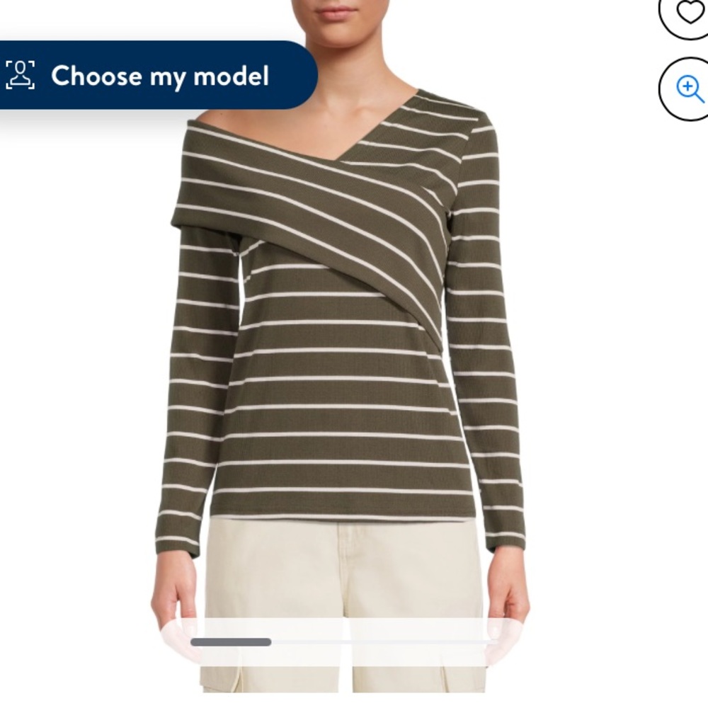 Off shoulder wrap top blouse